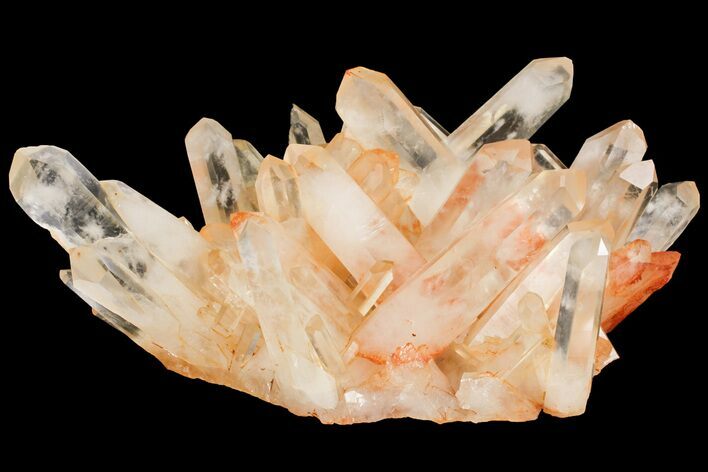 Tangerine Quartz Crystal Cluster - Madagascar #156958